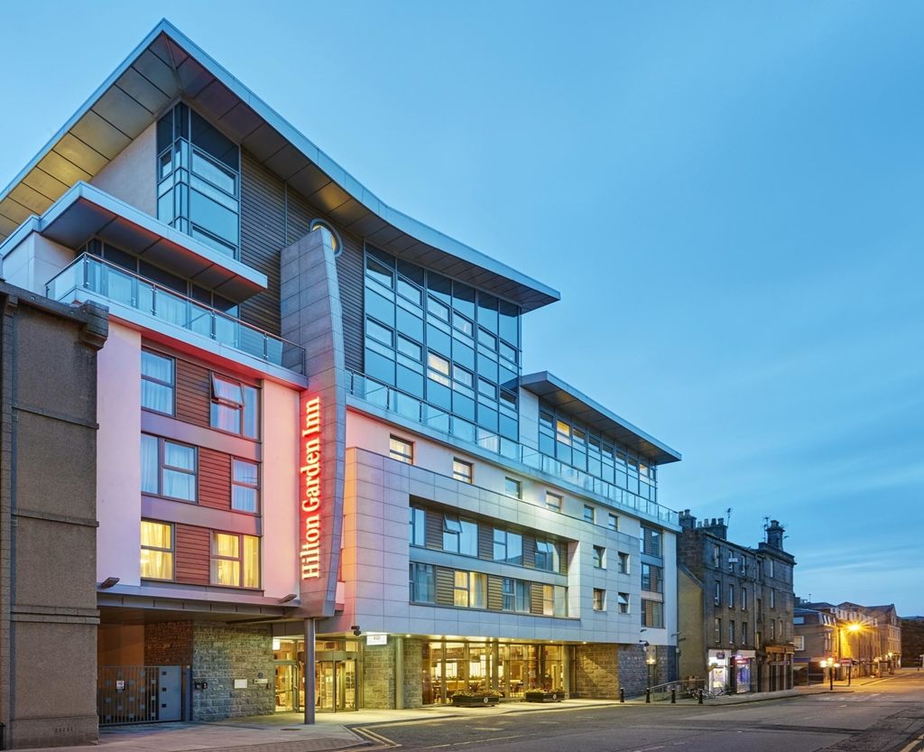 Hilton Garden Inn Aberdeen City Centre Exterior foto